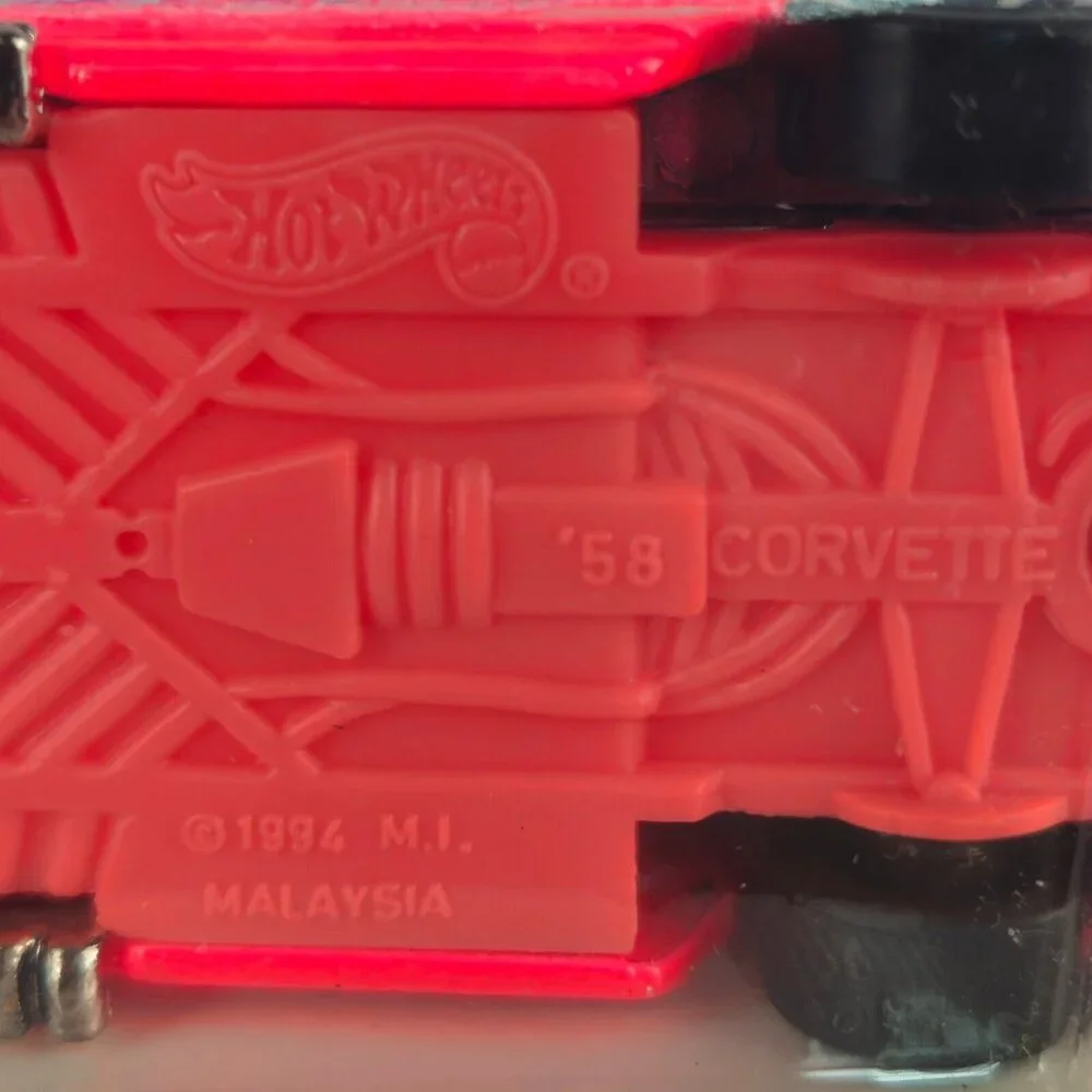 1995 Hot Wheels #341 Model Series 3/12 '58 CORVETTE‎ COUPE Pink Variant (K227)